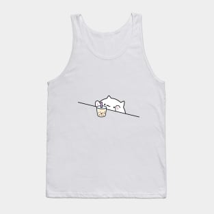 Bongo Cat Wants Boba! Tank Top